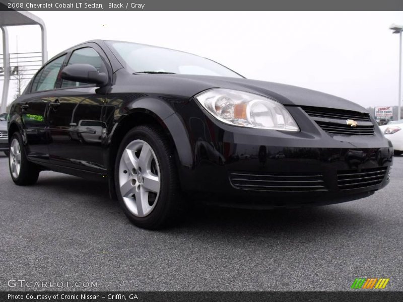 Black / Gray 2008 Chevrolet Cobalt LT Sedan