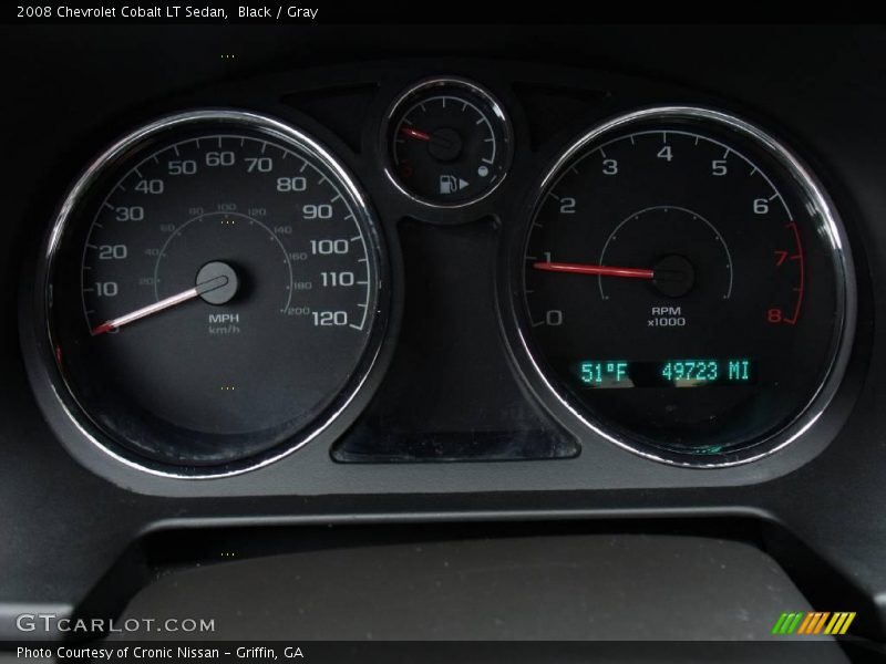 Black / Gray 2008 Chevrolet Cobalt LT Sedan