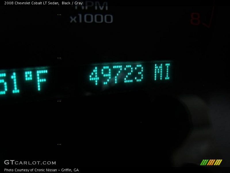 Black / Gray 2008 Chevrolet Cobalt LT Sedan