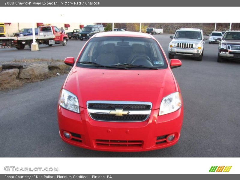 Victory Red / Charcoal 2008 Chevrolet Aveo LS Sedan