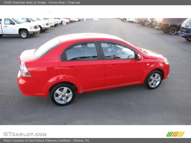 Victory Red / Charcoal 2008 Chevrolet Aveo LS Sedan