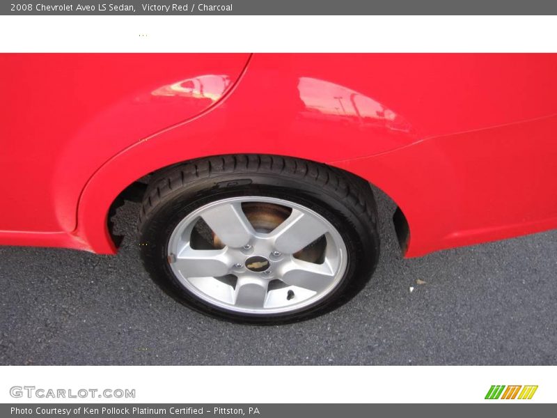 Victory Red / Charcoal 2008 Chevrolet Aveo LS Sedan