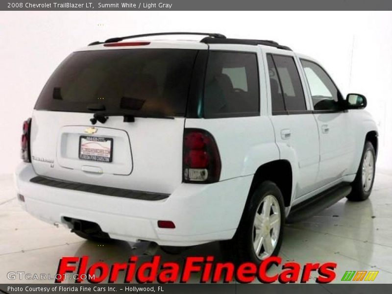 Summit White / Light Gray 2008 Chevrolet TrailBlazer LT