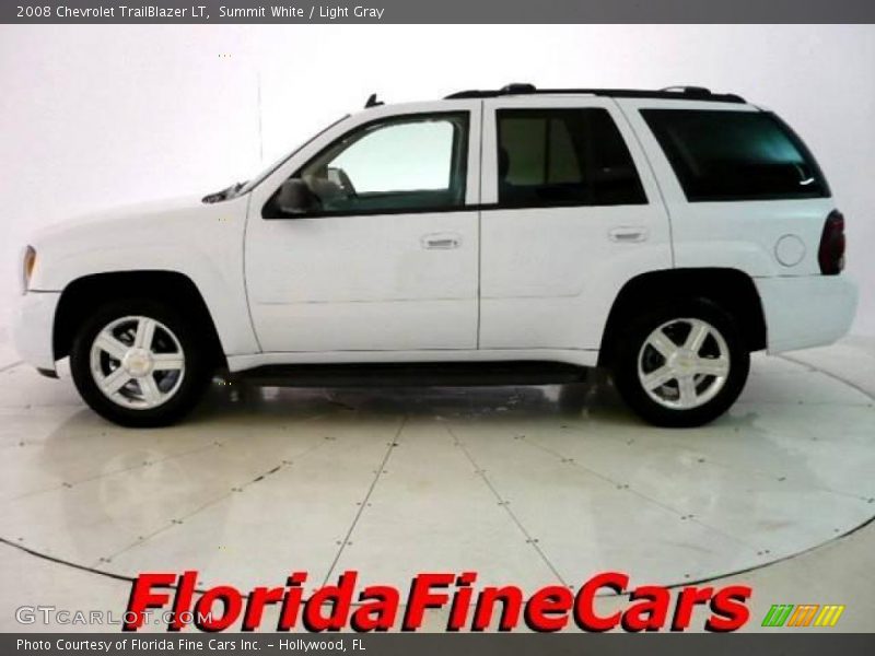 Summit White / Light Gray 2008 Chevrolet TrailBlazer LT