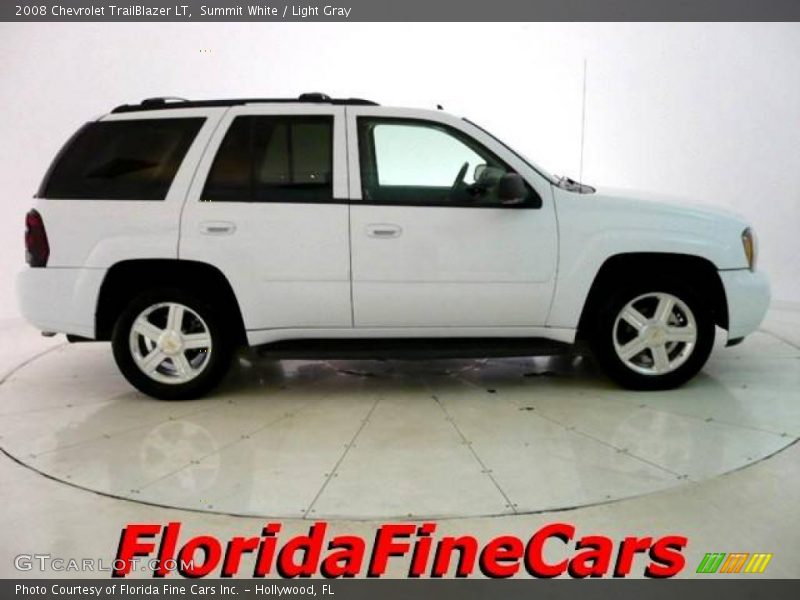 Summit White / Light Gray 2008 Chevrolet TrailBlazer LT