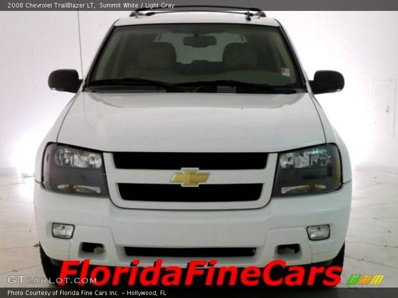 Summit White / Light Gray 2008 Chevrolet TrailBlazer LT