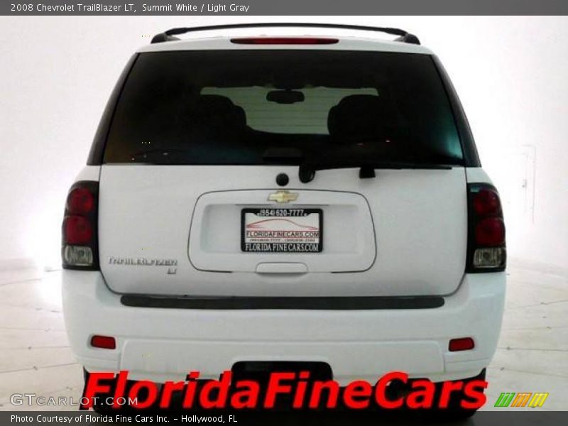 Summit White / Light Gray 2008 Chevrolet TrailBlazer LT