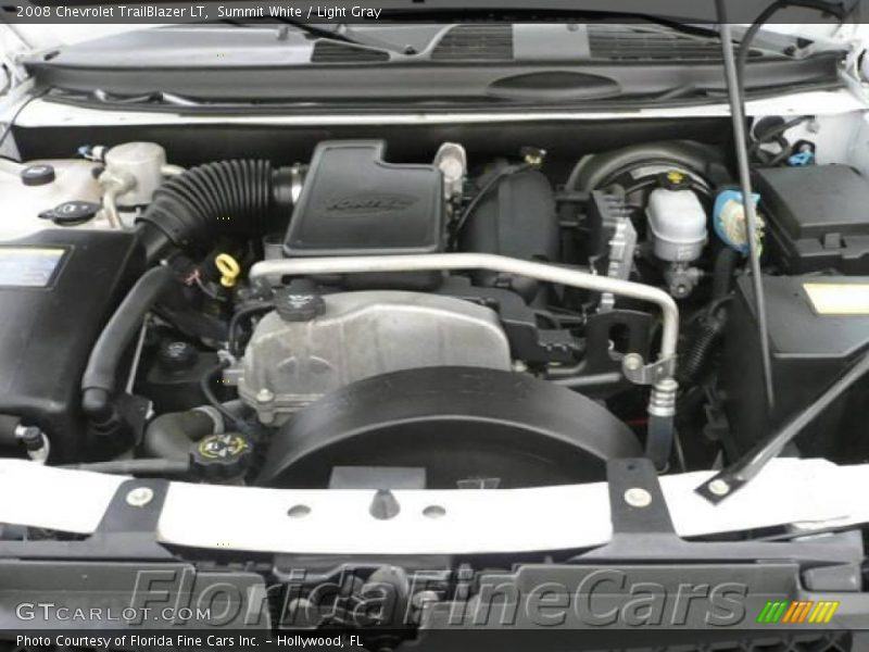Summit White / Light Gray 2008 Chevrolet TrailBlazer LT