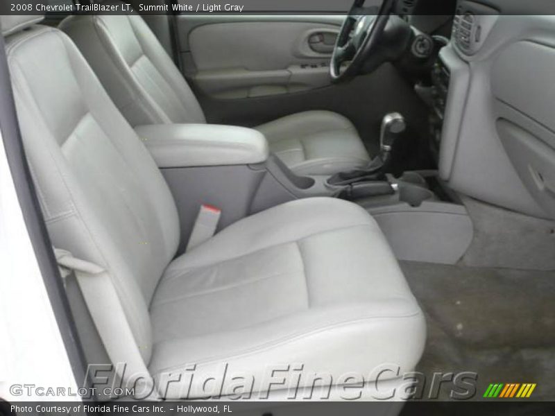 Summit White / Light Gray 2008 Chevrolet TrailBlazer LT