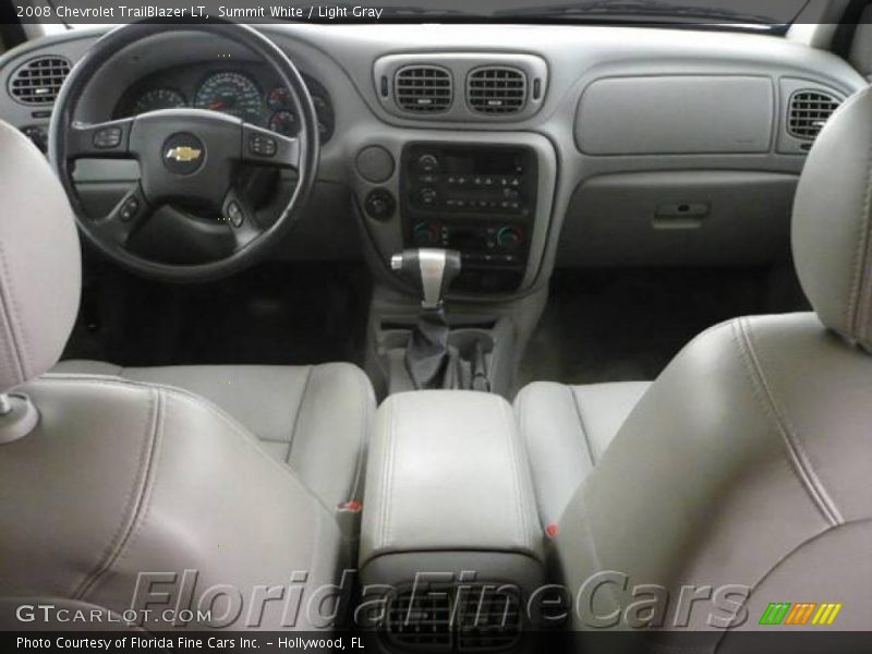 Summit White / Light Gray 2008 Chevrolet TrailBlazer LT