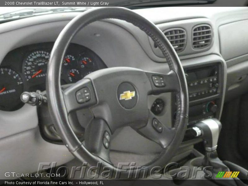 Summit White / Light Gray 2008 Chevrolet TrailBlazer LT