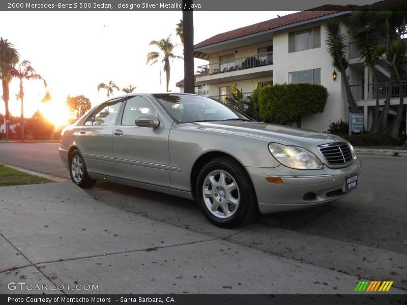designo Silver Metallic / Java 2000 Mercedes-Benz S 500 Sedan