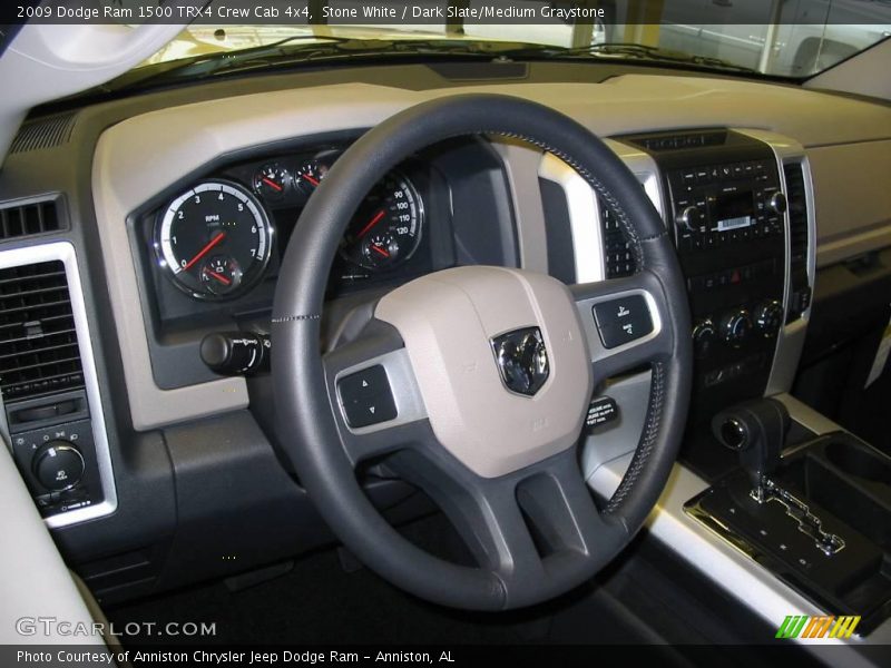 Stone White / Dark Slate/Medium Graystone 2009 Dodge Ram 1500 TRX4 Crew Cab 4x4