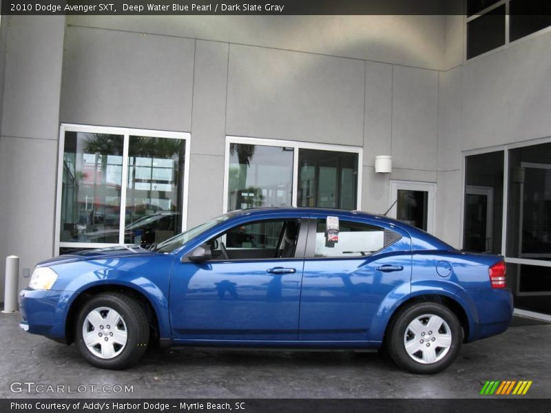 Deep Water Blue Pearl / Dark Slate Gray 2010 Dodge Avenger SXT