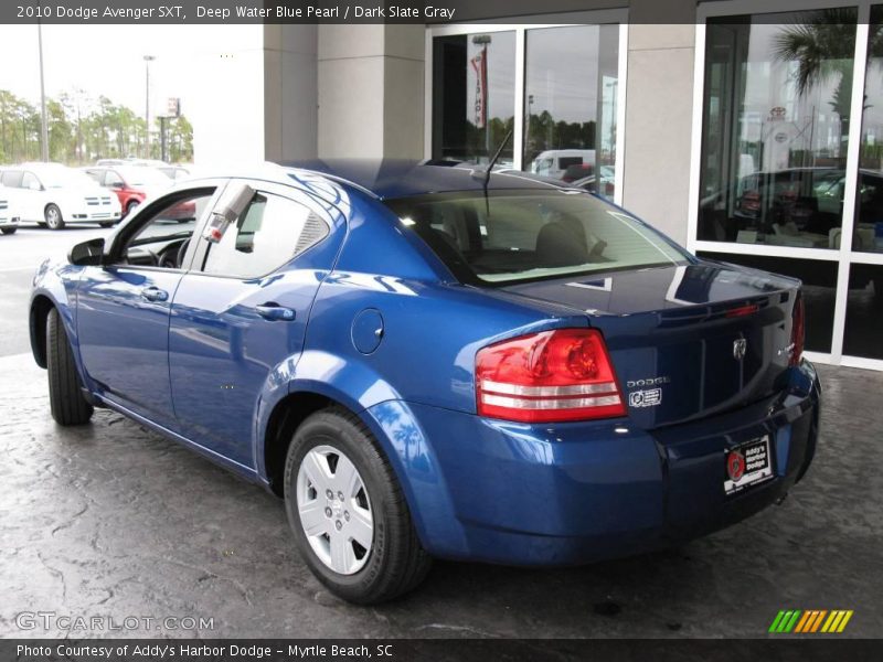 Deep Water Blue Pearl / Dark Slate Gray 2010 Dodge Avenger SXT