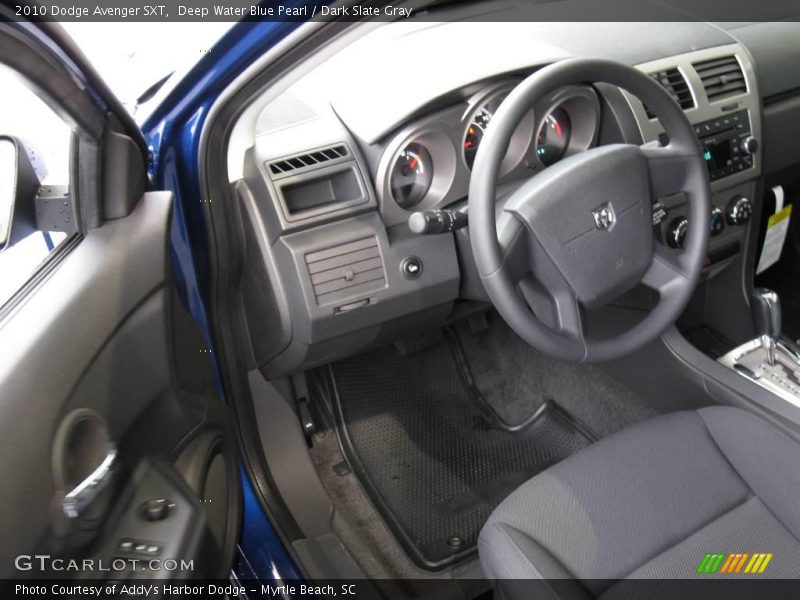 Deep Water Blue Pearl / Dark Slate Gray 2010 Dodge Avenger SXT