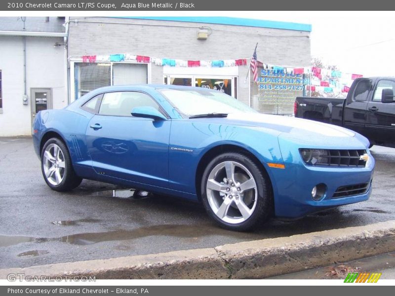 Aqua Blue Metallic / Black 2010 Chevrolet Camaro LT/RS Coupe