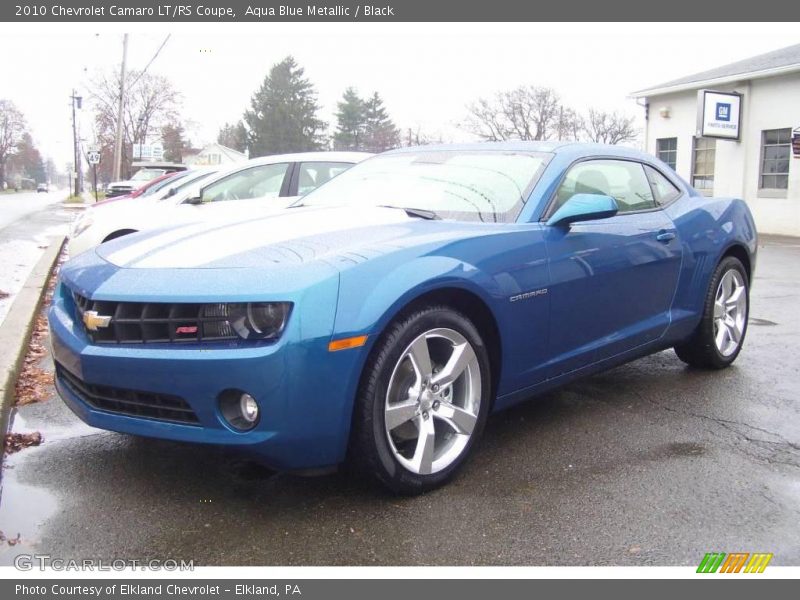 Aqua Blue Metallic / Black 2010 Chevrolet Camaro LT/RS Coupe