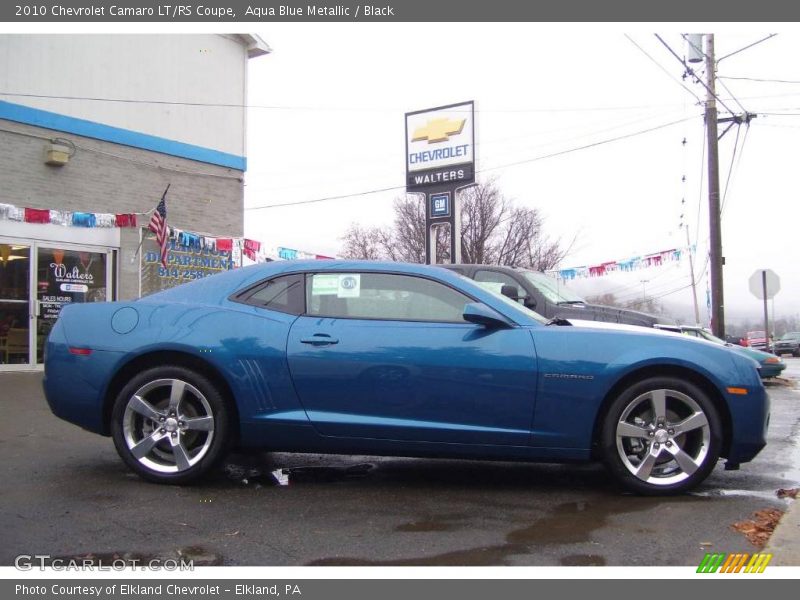 Aqua Blue Metallic / Black 2010 Chevrolet Camaro LT/RS Coupe