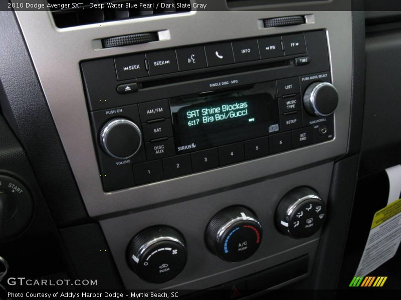 Deep Water Blue Pearl / Dark Slate Gray 2010 Dodge Avenger SXT