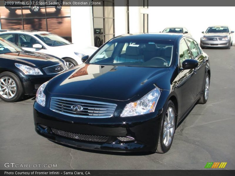 Black Obsidian / Stone 2009 Infiniti G 37 S Sport Sedan