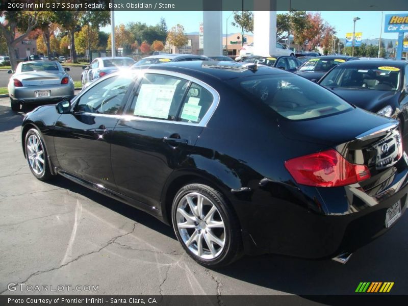 Black Obsidian / Stone 2009 Infiniti G 37 S Sport Sedan