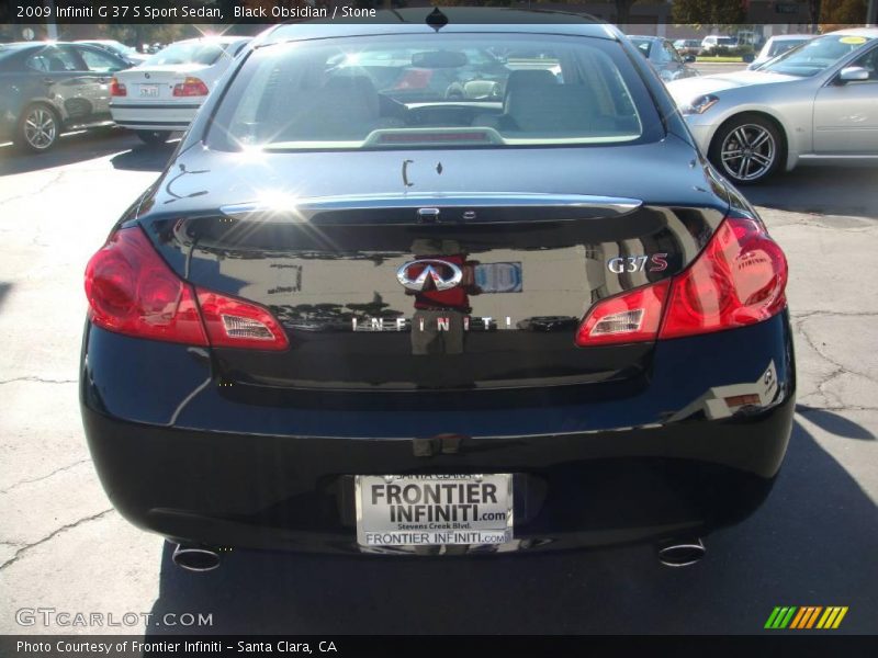 Black Obsidian / Stone 2009 Infiniti G 37 S Sport Sedan