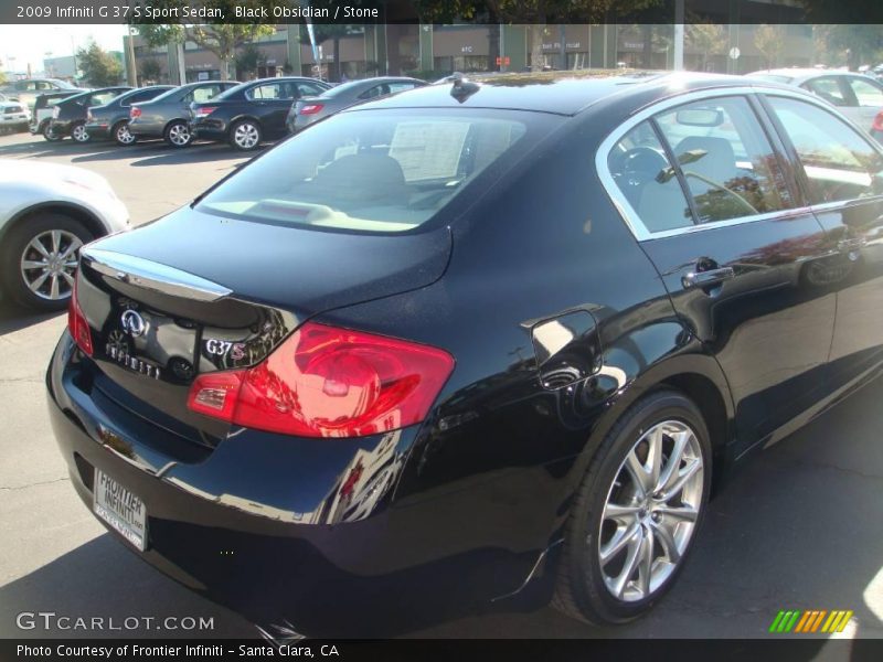 Black Obsidian / Stone 2009 Infiniti G 37 S Sport Sedan
