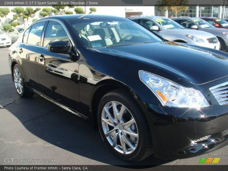 Black Obsidian / Stone 2009 Infiniti G 37 S Sport Sedan