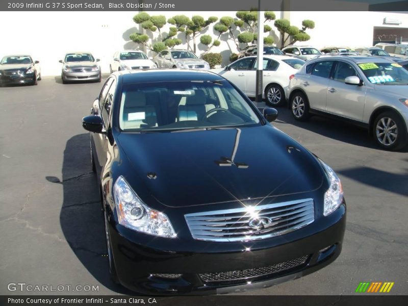 Black Obsidian / Stone 2009 Infiniti G 37 S Sport Sedan