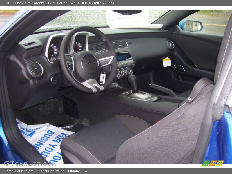 Aqua Blue Metallic / Black 2010 Chevrolet Camaro LT/RS Coupe