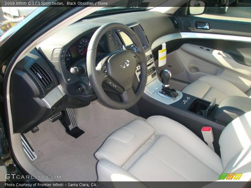 Black Obsidian / Stone 2009 Infiniti G 37 S Sport Sedan