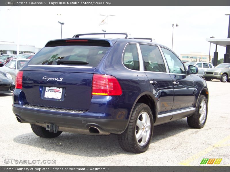 Lapis Blue Metallic / Stone/Steel Grey 2004 Porsche Cayenne S