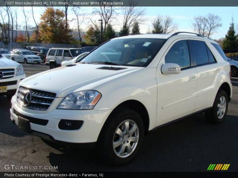 Alabaster White / Macadamia 2007 Mercedes-Benz ML 350 4Matic
