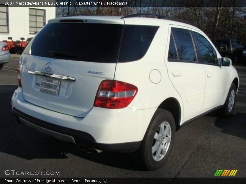 Alabaster White / Macadamia 2007 Mercedes-Benz ML 350 4Matic