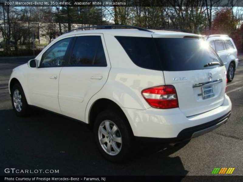 Alabaster White / Macadamia 2007 Mercedes-Benz ML 350 4Matic