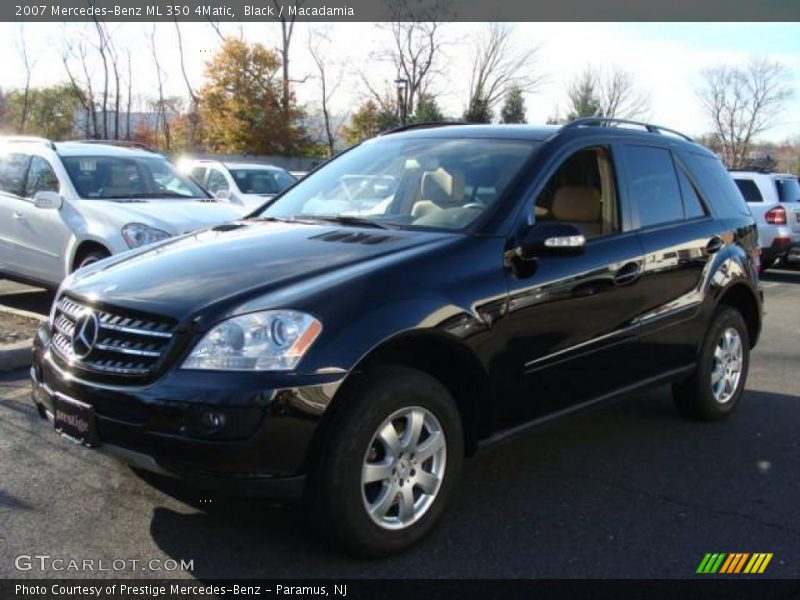 Black / Macadamia 2007 Mercedes-Benz ML 350 4Matic