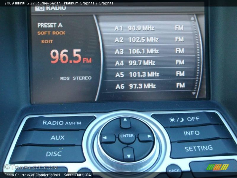 Platinum Graphite / Graphite 2009 Infiniti G 37 Journey Sedan