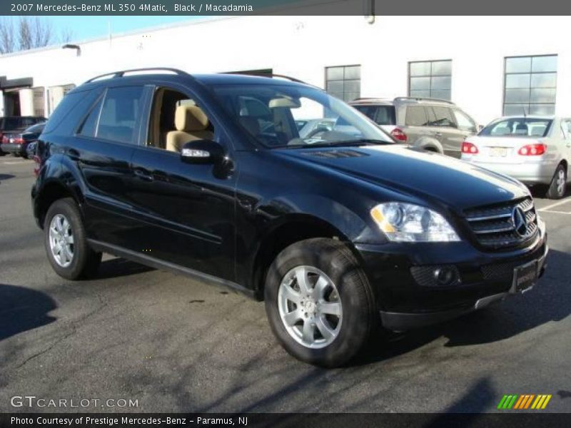 Black / Macadamia 2007 Mercedes-Benz ML 350 4Matic