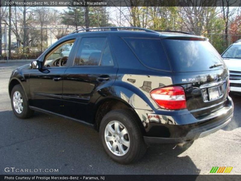 Black / Macadamia 2007 Mercedes-Benz ML 350 4Matic