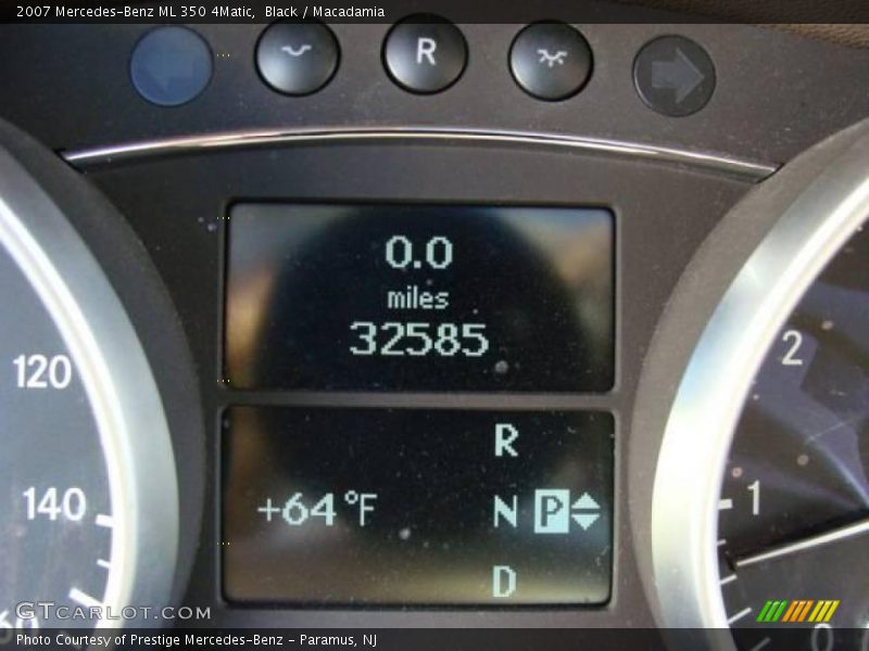 Black / Macadamia 2007 Mercedes-Benz ML 350 4Matic