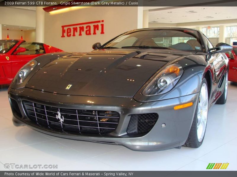 Grigio Silverstone (Dark Grey Metallic) / Cuoio 2009 Ferrari 599 GTB Fiorano