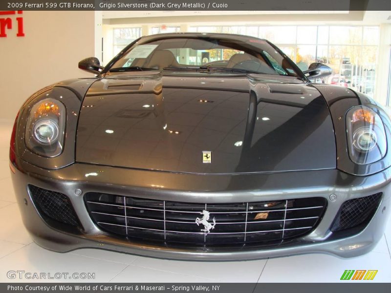 Grigio Silverstone (Dark Grey Metallic) / Cuoio 2009 Ferrari 599 GTB Fiorano