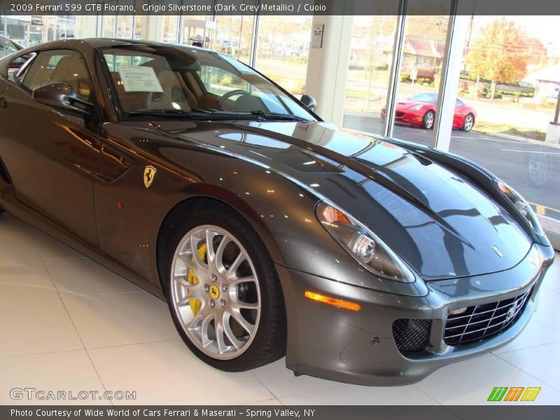 Grigio Silverstone (Dark Grey Metallic) / Cuoio 2009 Ferrari 599 GTB Fiorano