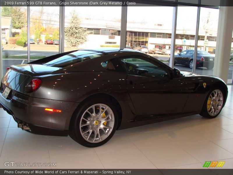Grigio Silverstone (Dark Grey Metallic) / Cuoio 2009 Ferrari 599 GTB Fiorano