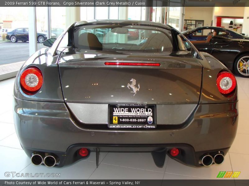 Grigio Silverstone (Dark Grey Metallic) / Cuoio 2009 Ferrari 599 GTB Fiorano