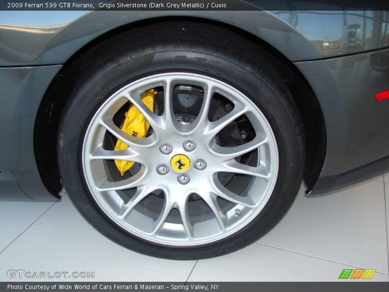 Grigio Silverstone (Dark Grey Metallic) / Cuoio 2009 Ferrari 599 GTB Fiorano