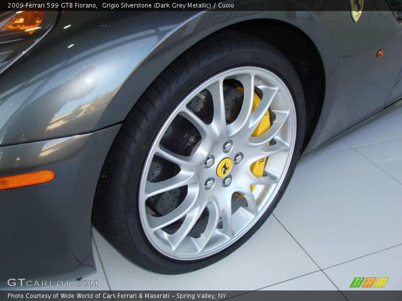 Grigio Silverstone (Dark Grey Metallic) / Cuoio 2009 Ferrari 599 GTB Fiorano