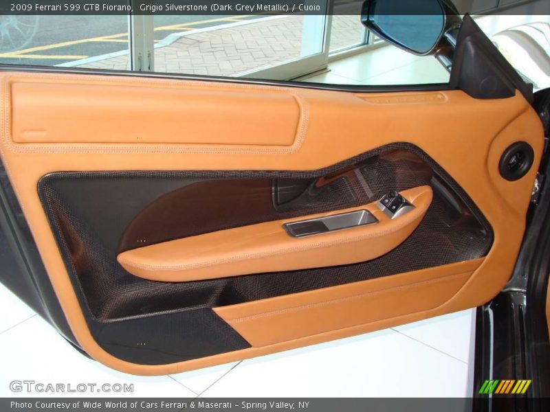 Grigio Silverstone (Dark Grey Metallic) / Cuoio 2009 Ferrari 599 GTB Fiorano