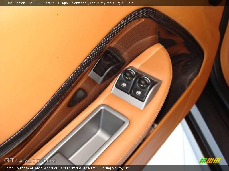 Grigio Silverstone (Dark Grey Metallic) / Cuoio 2009 Ferrari 599 GTB Fiorano